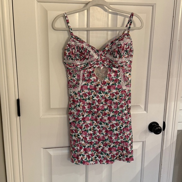 New! For Love and Lemons Heart Bloom Mini Slip Dress 31587 - Picture 5 of 12